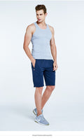 Veste homme coton Slim Fit sport bas bas chemise respirant stretch sous-vêtements