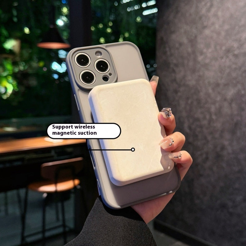 Manche de protection pour téléphone pivotant à aspiration magnétique