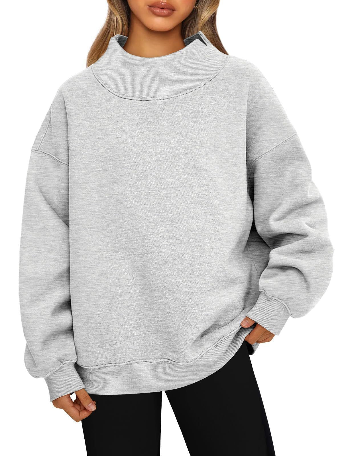 Sweatshirt de style européen et américain d'Amazon Sweat à manches longues Sweat-shirt de pull à col haute C