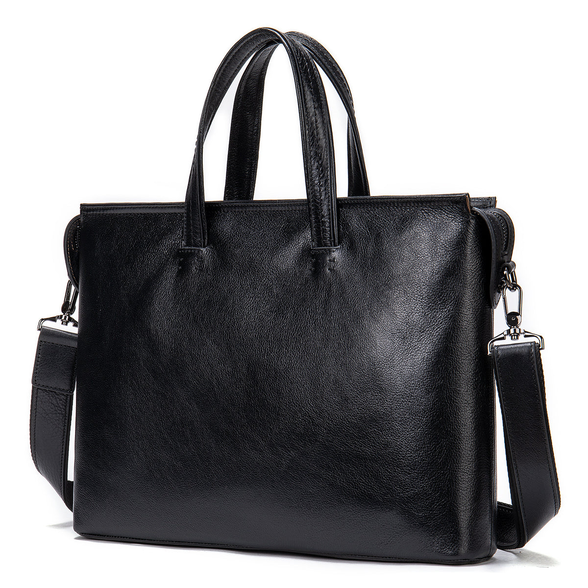 Porte-monnaie en cuir vintage pour homme Affaires tendance Sac à main informatique 14 pouces