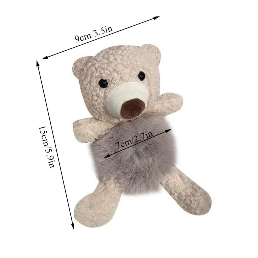 Filles Lovely Scrunchies Mignon ours bande de cheveux Lapin fourrure de cheveux corde doux chaud bande en caoutchouc pré