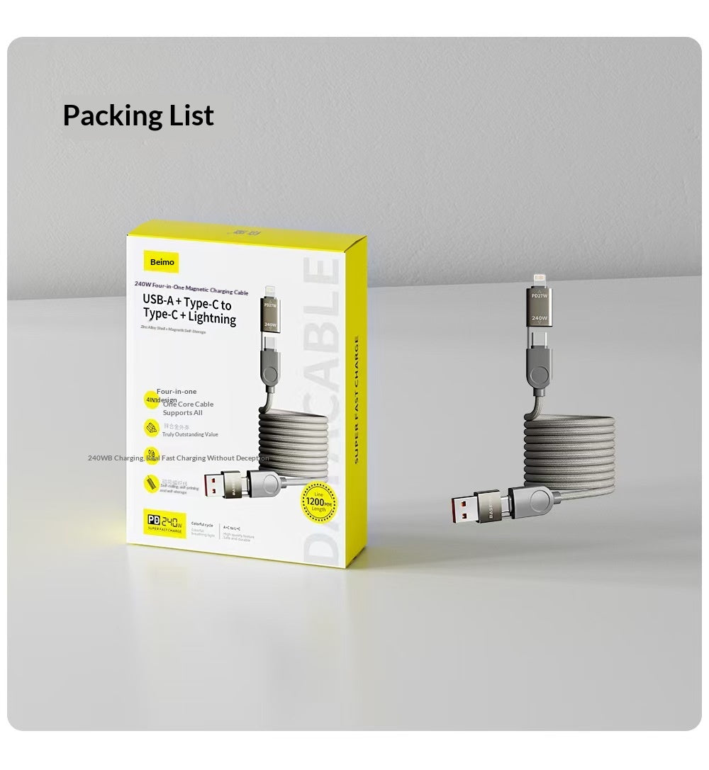 Câble de charge rapide PD 16 lignes