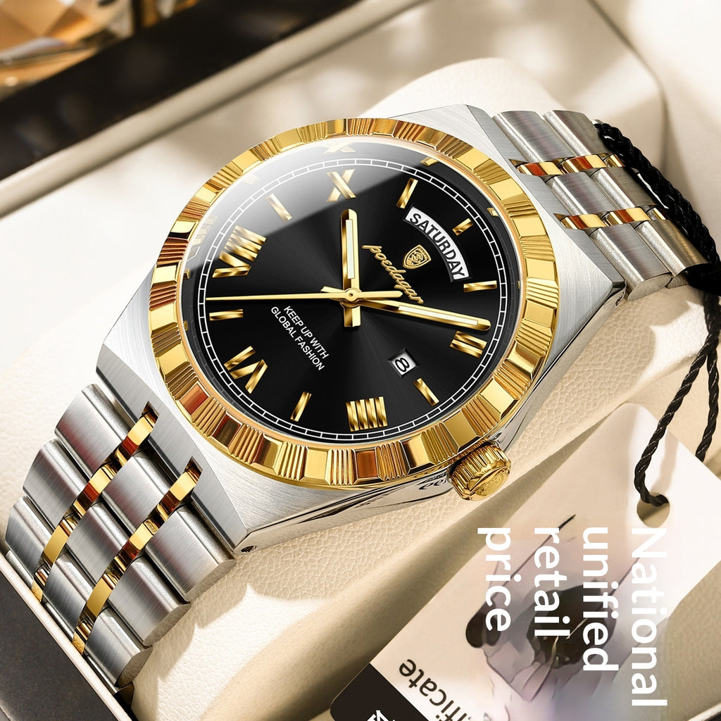 Trendy montre imperméable de nuit pour hommes