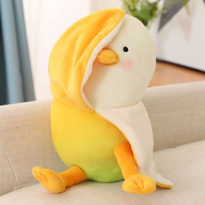 Jouet de poulet en peluche de mangue Peeling cartoon Poupée