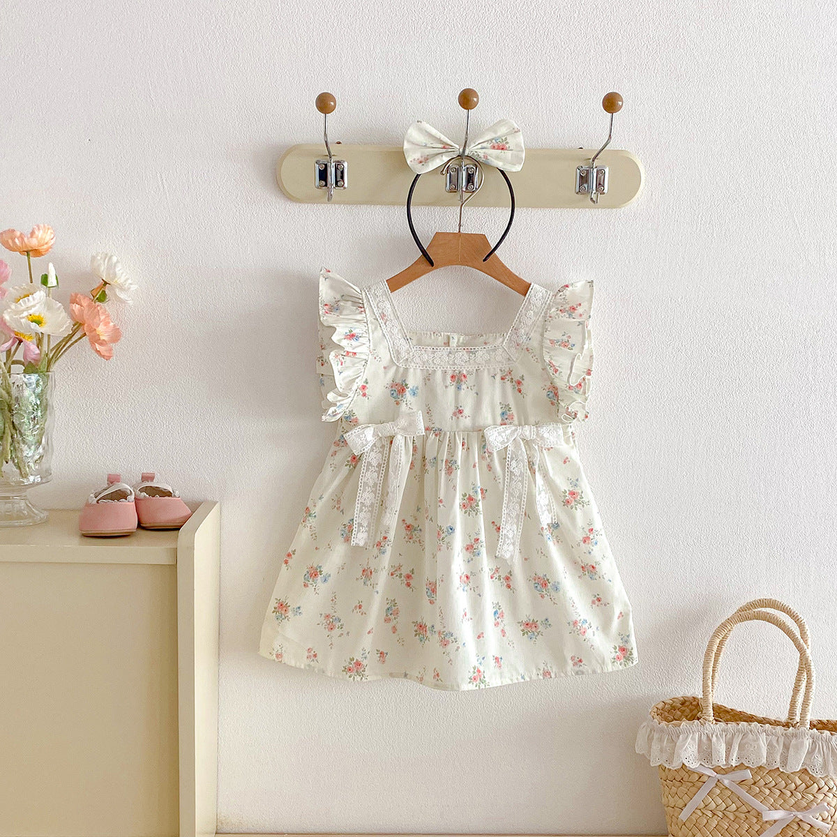 L'été à manches courtes Sweet Hip-covering Top pour les filles
