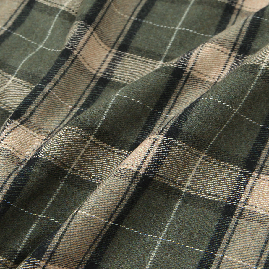 Pantalon en Plaid de taille moyenne, tendance et élégant