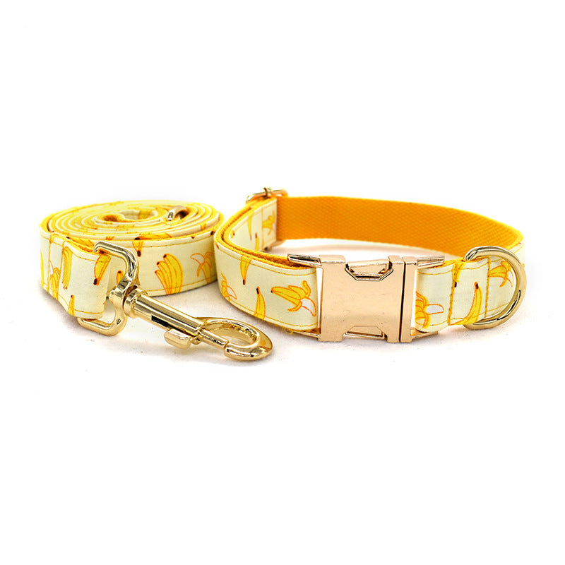 Corde de traction pour chien de banane jaune