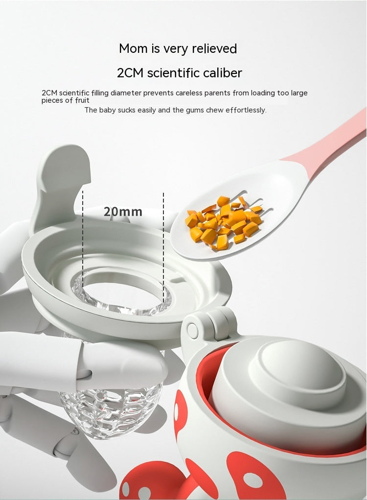Happy Bite Baby Teether Non-staple Food Fruit Fooding Artifact Baby Pacifier Main Silicone