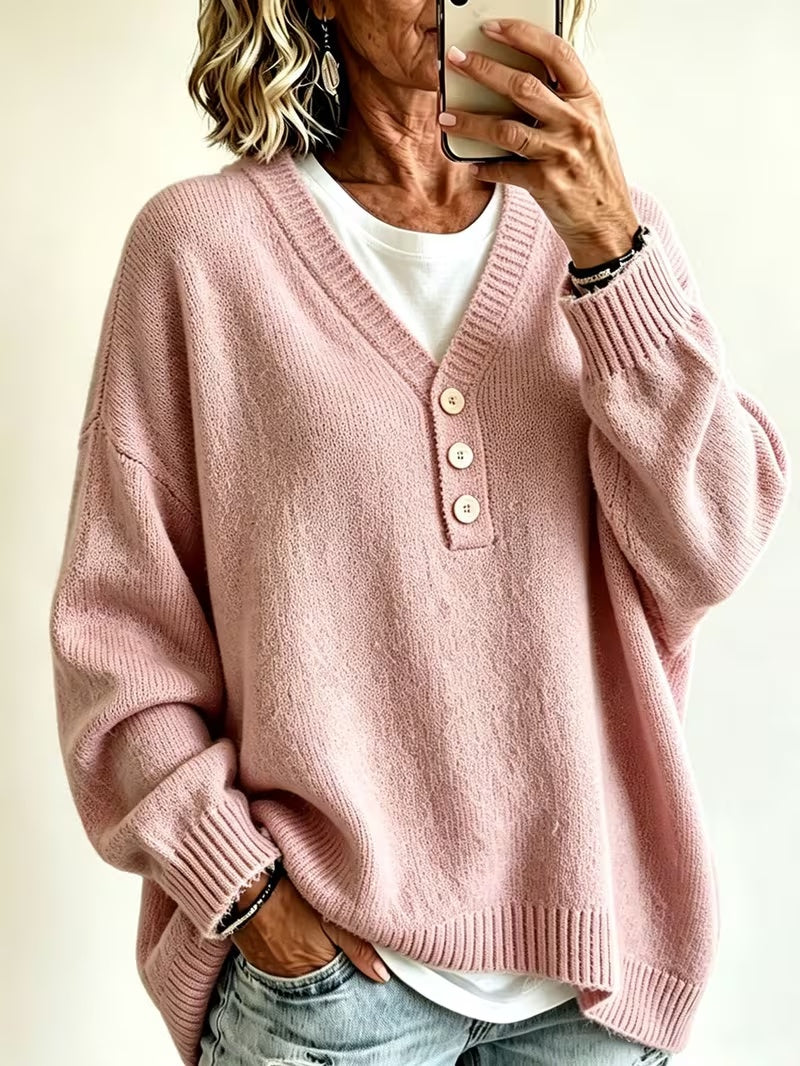 Pull de mode décontracté de couleur solide