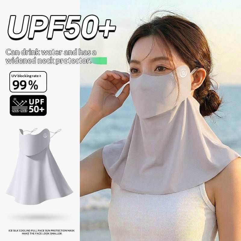 Masque solaire respirant à demi-face pour femmes