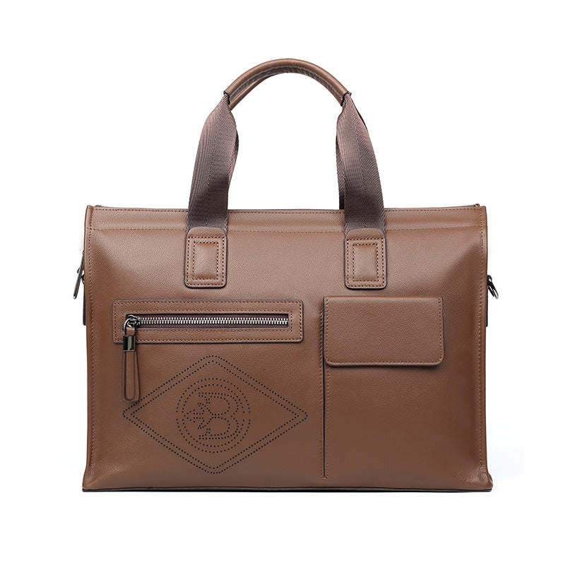 Sac transdermique casual élégant Cowhide Grande capacité