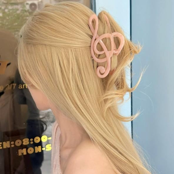 Clip de cheveux Treble Clef créatif pour les femmes