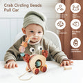 Educational wooden crab toy