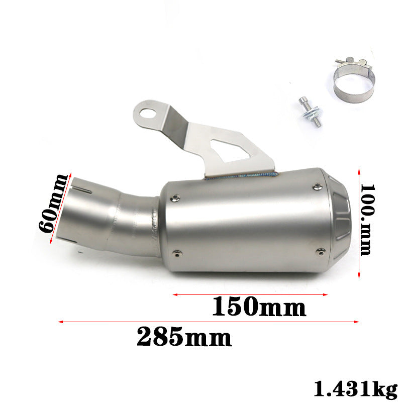 Tube d'échappement de moto en acier inoxydable de style en ligne pour la personnalisation