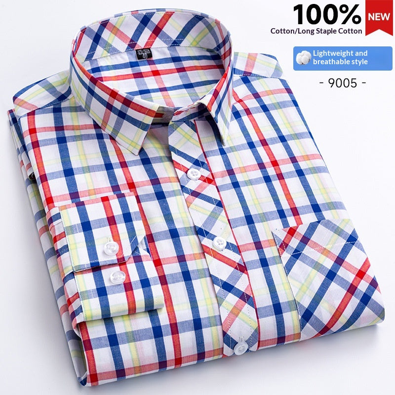 Hommes Plaid Shirt Fashionable Casual Shirt