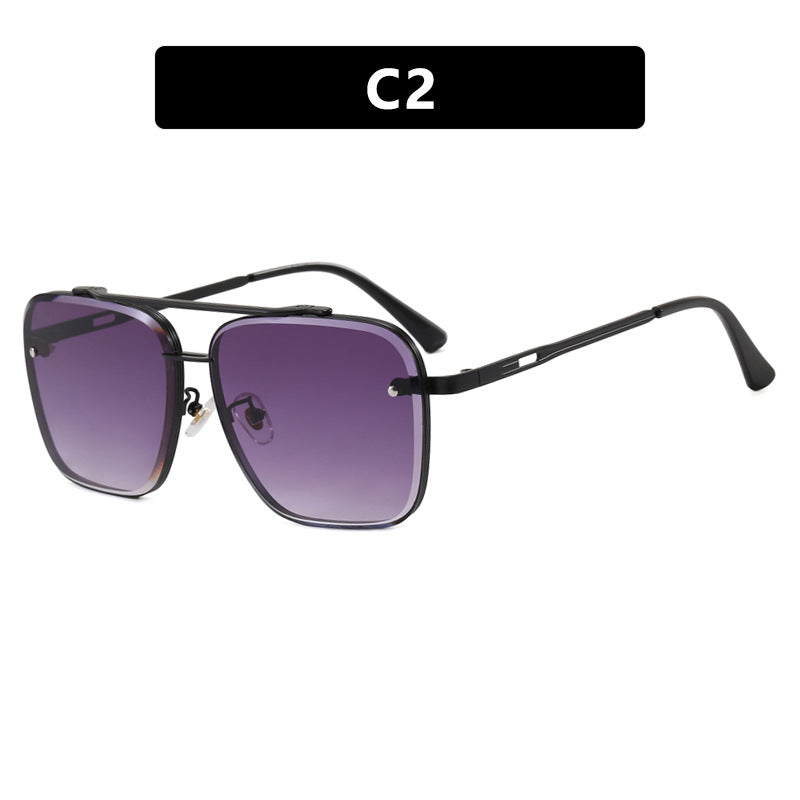 Lunettes de soleil à double pont sans vis