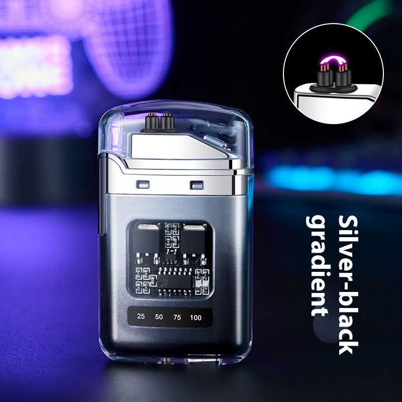 Cas transparent créatif Electronic Pulse Lighter