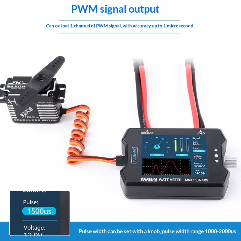ToolkitRC WM150 Compteur de puissance 50V 150A