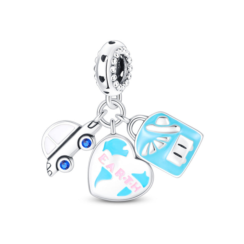 World Travel Series Collier pendentif bricolage et accessoires bracelet