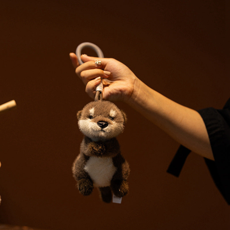 Jouet mignon en peluche pendentif Otter