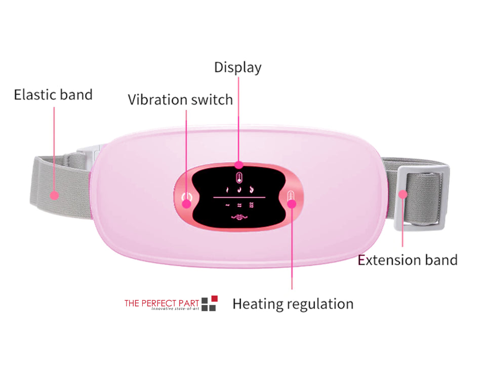 Ceinture de coussinet de vibration pour le chauffage électrique pendant la période de soulagement de la douleur Crampes US