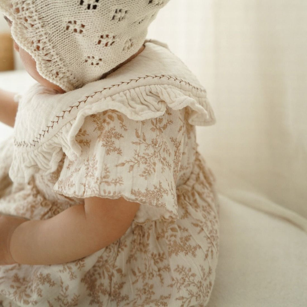 Rompers de bébé imprimé Onesie Baby Crepe
