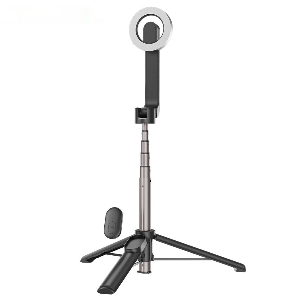Magnetic Mobile Phone Mini Selfie Stick Bluetooth Télécommande Alliage d'aluminium