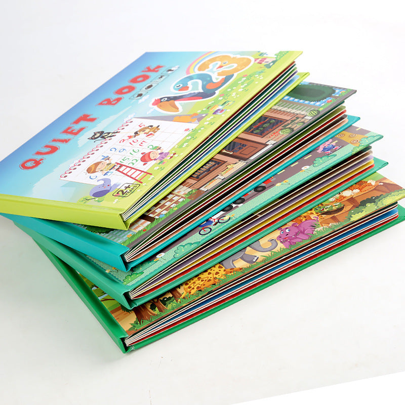 Stickers Lumières pour enfants Livre silencieux Jardin d'enfants occupé Livre fait main Matériel passé