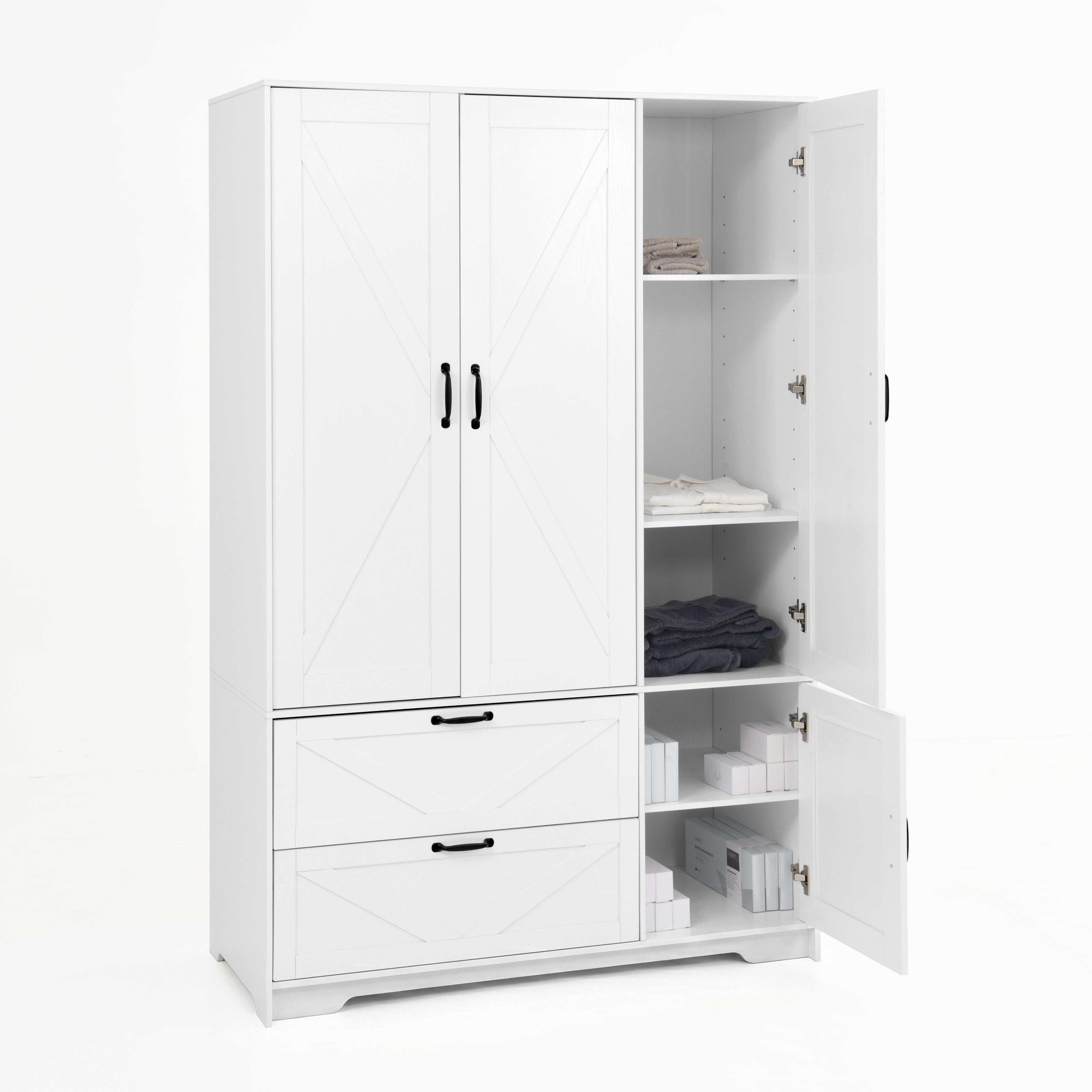 4 portes armoire armoire avec miroir