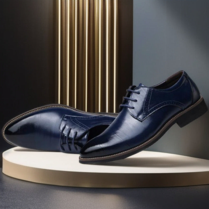 Hommes Chaussures en cuir British-style Pointed-toe Breathable Formel Business Wear