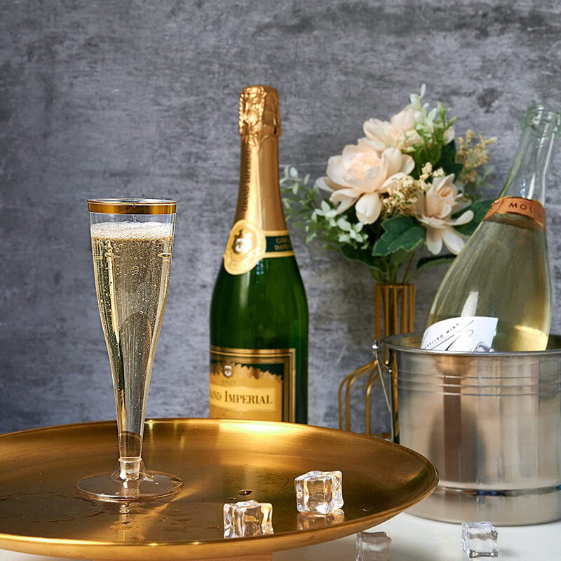 50X Flûtes de champagne Verres 4.5OZ Boissons Juice Soda Coupes Fête de mariage AU