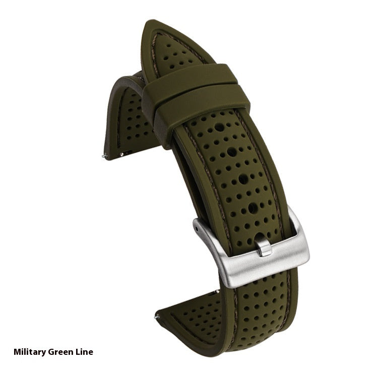 Convient pour la bande de montres avec la sangle de silicone de ligne
