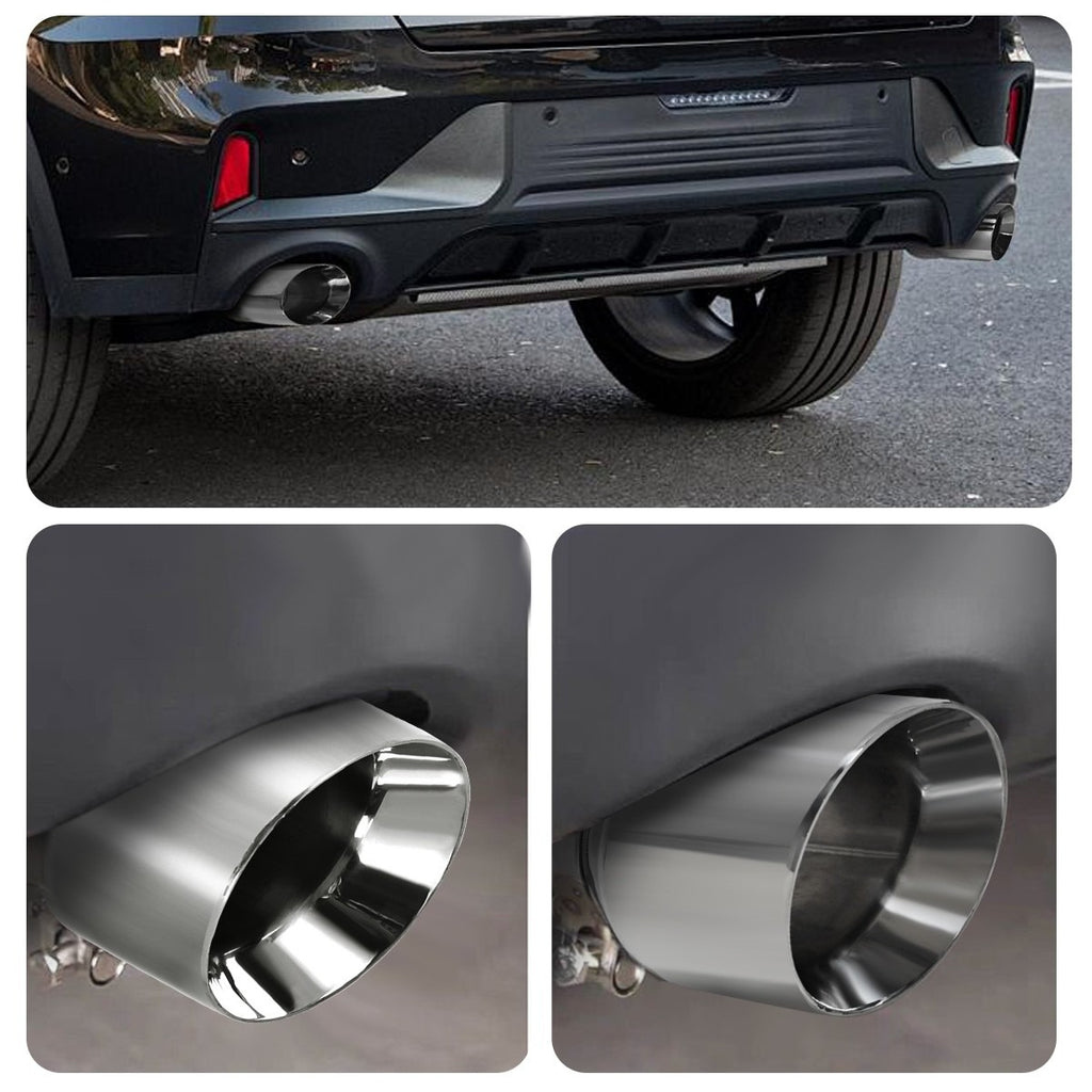 3''Inlet 4''Outlet Tailpipe Conseil d'échappement Tuyau d'échappement en acier inoxydable poli