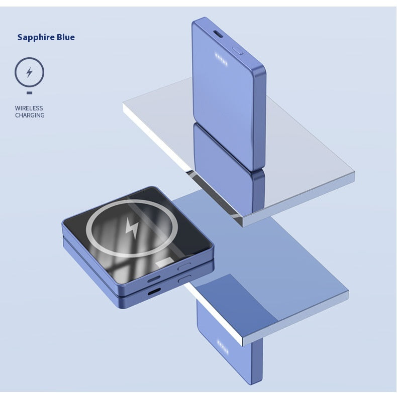 Banque magnétique d'alimentation sans fil portable ultra-mince