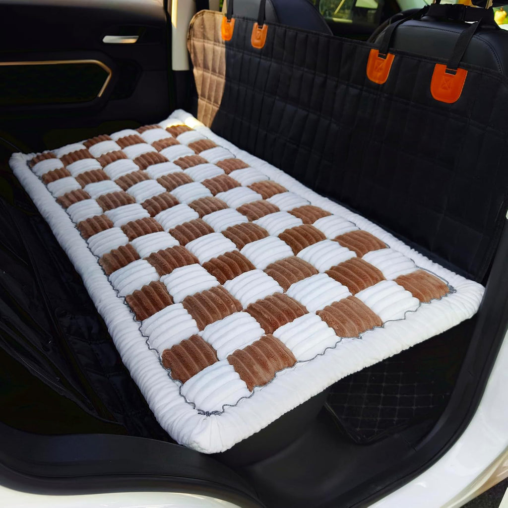 Tapis de voiture en peluche de coussin épais