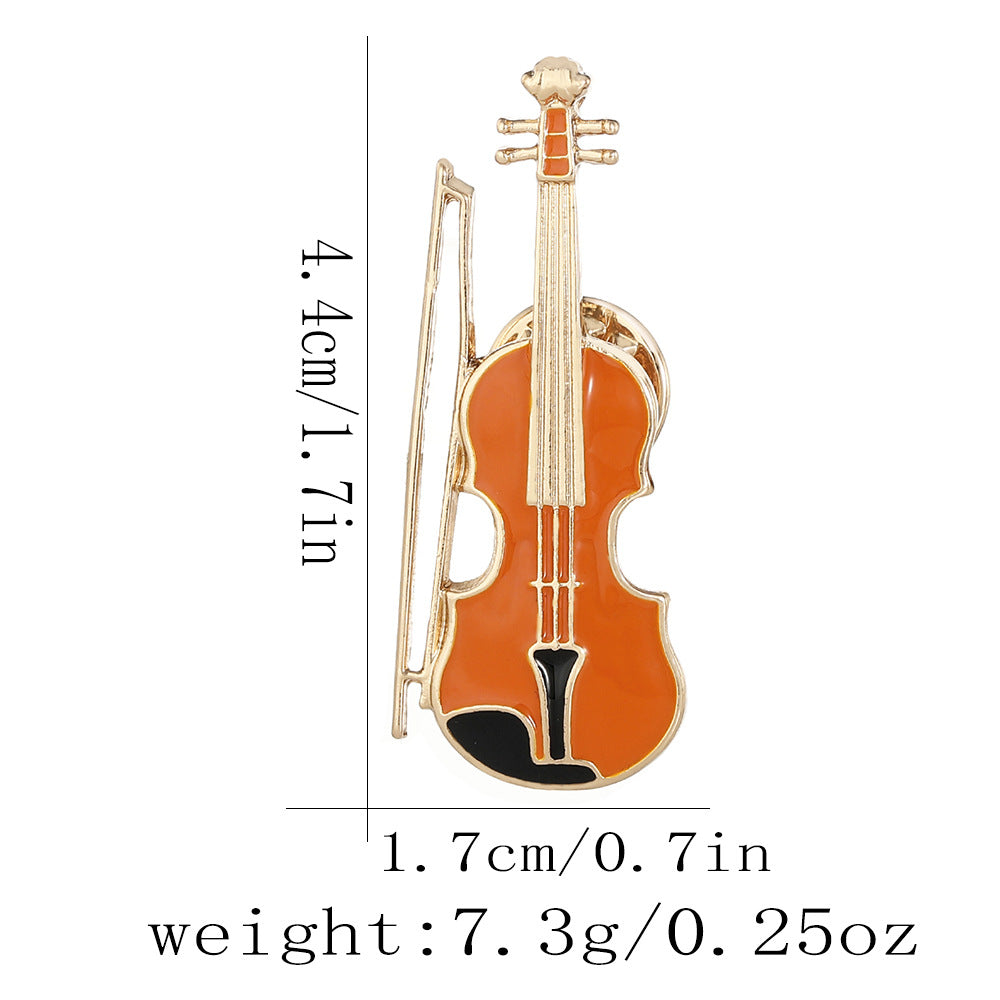 Broche à thème musical personnalisé en forme de note