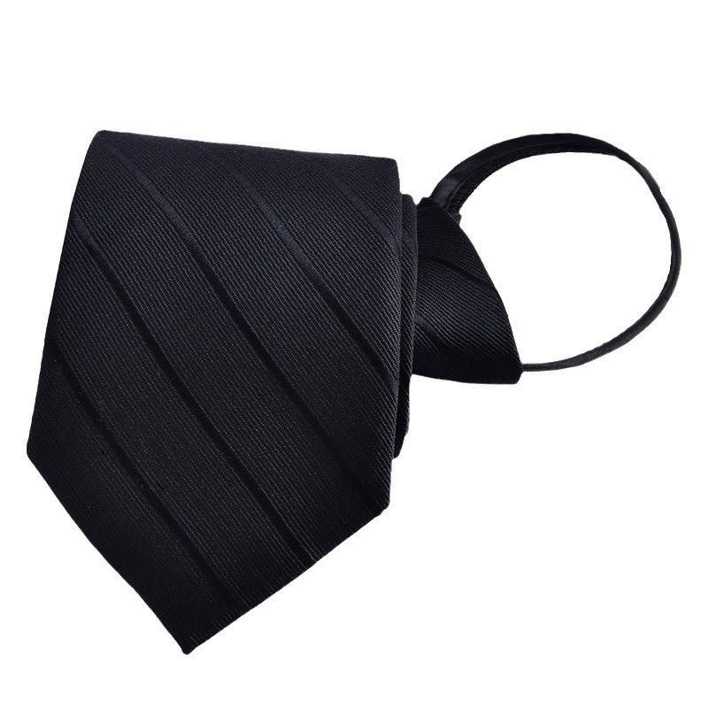 Mens Business Tie Zipper formel avec bandes bleues