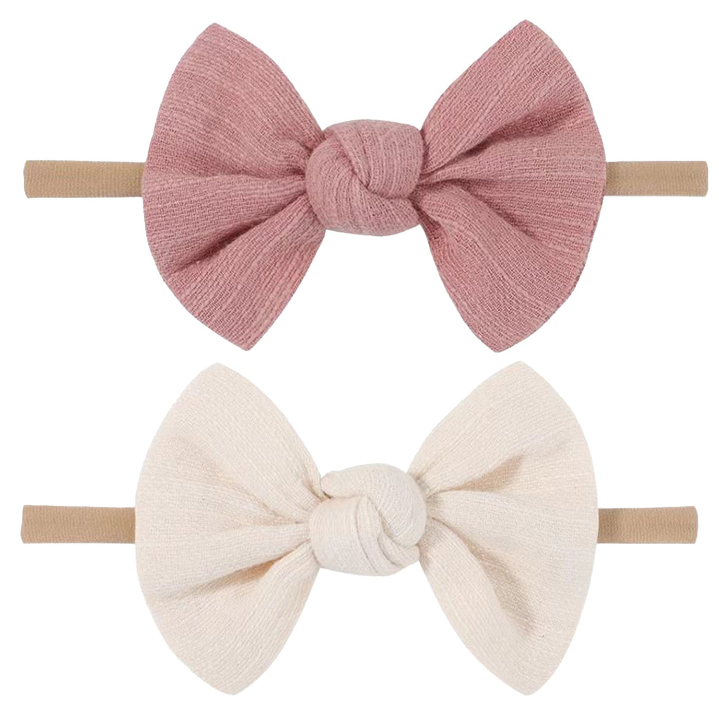Bandes de tête douces Bébé filles Nylon Bande de tête avec cheveux Bow bandes de cheveux Accessoires pour cheveux pour Newb