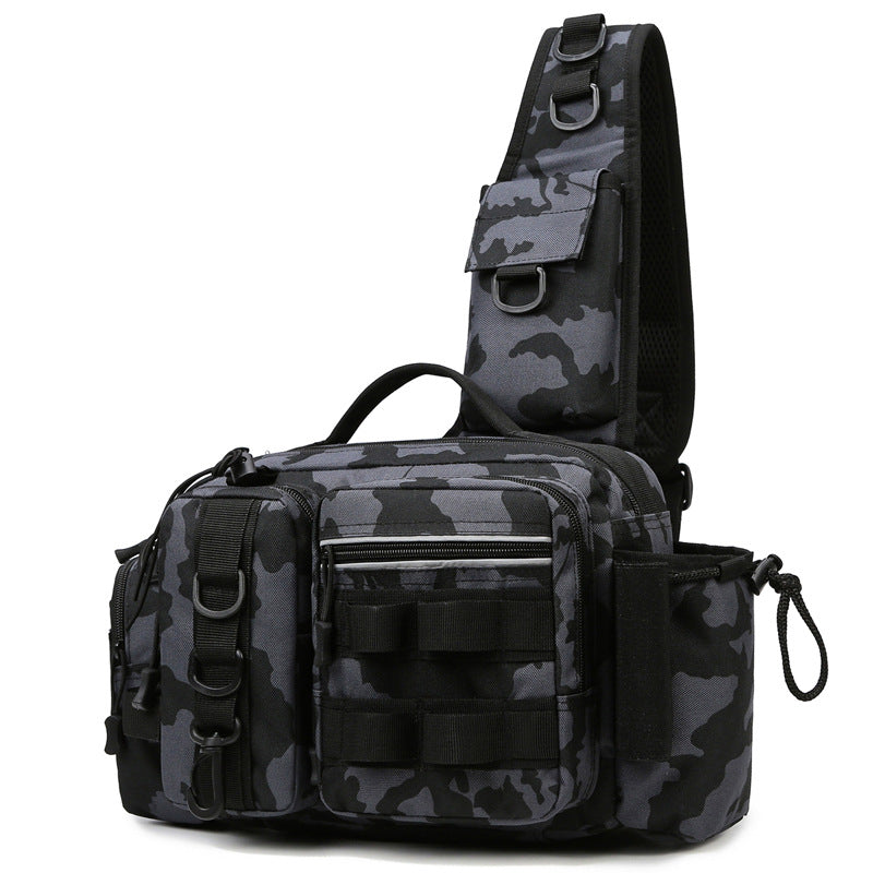 Sac à dos de pêche à la poitrine et à la tige de pêche