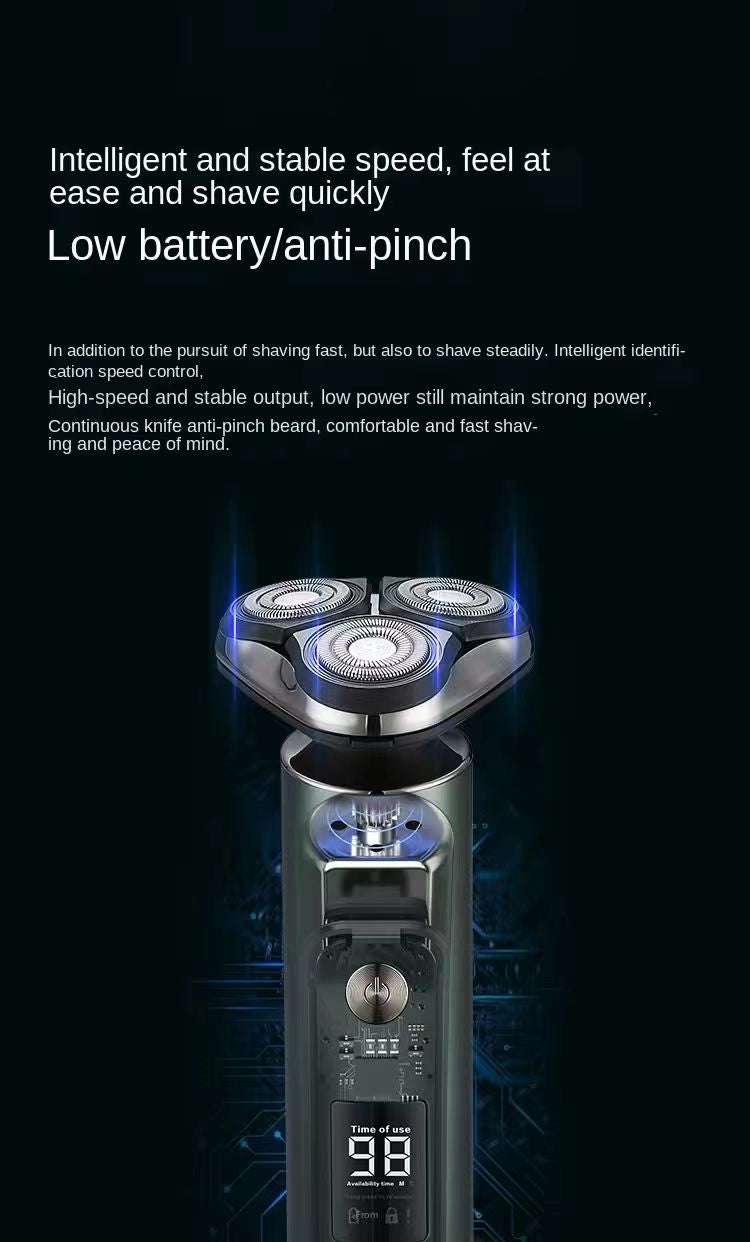 Rasoir électrique homme triple tête rasoir Voyage portable lavable