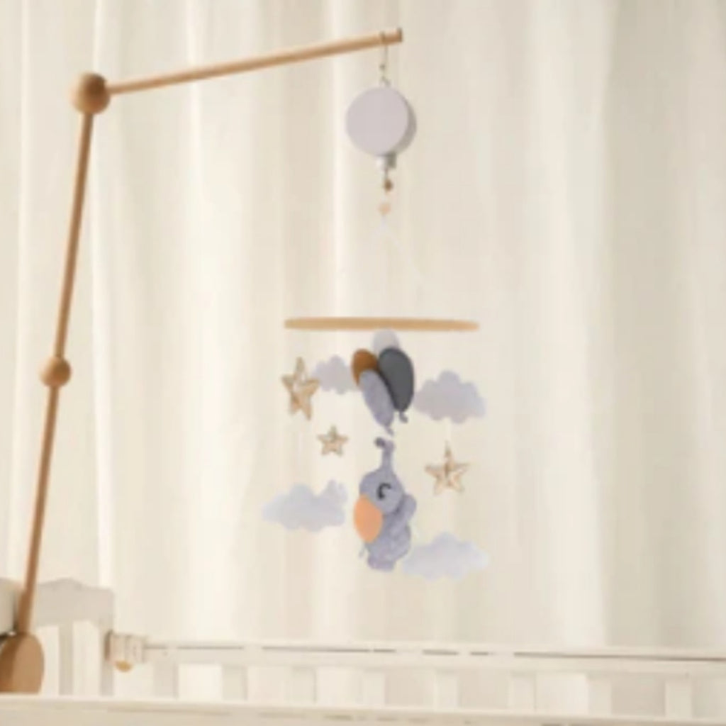 Felt Forest Animal Moon Bed Wind Chime Decoration Cloud Be