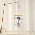 Felt Forest Animal Moon Bed Wind Chime Decoration Cloud Be