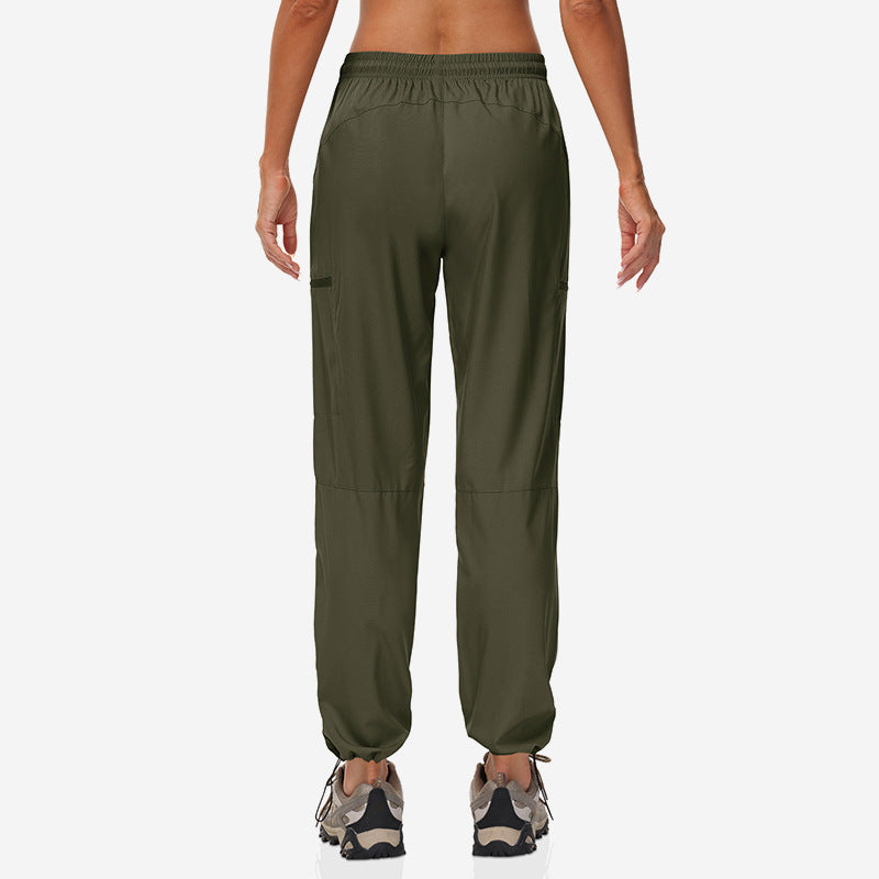 Pantalons à séchage rapide Pantalons pour femmes Été mince Sports Randonnée en plein air Alpinisme Protection solaire