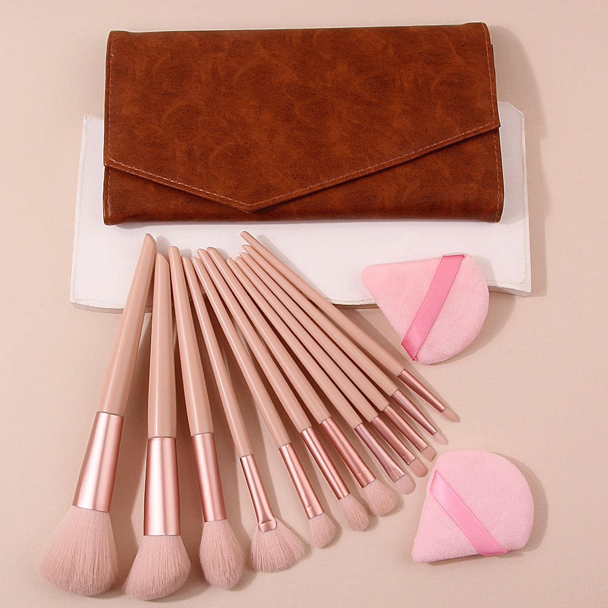 12 PCs Makeup Brush Set Soft Hair Beauty Tools