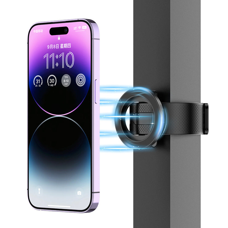 Support de téléphone magnétique MagSafe avec bracelet en silicone réglable