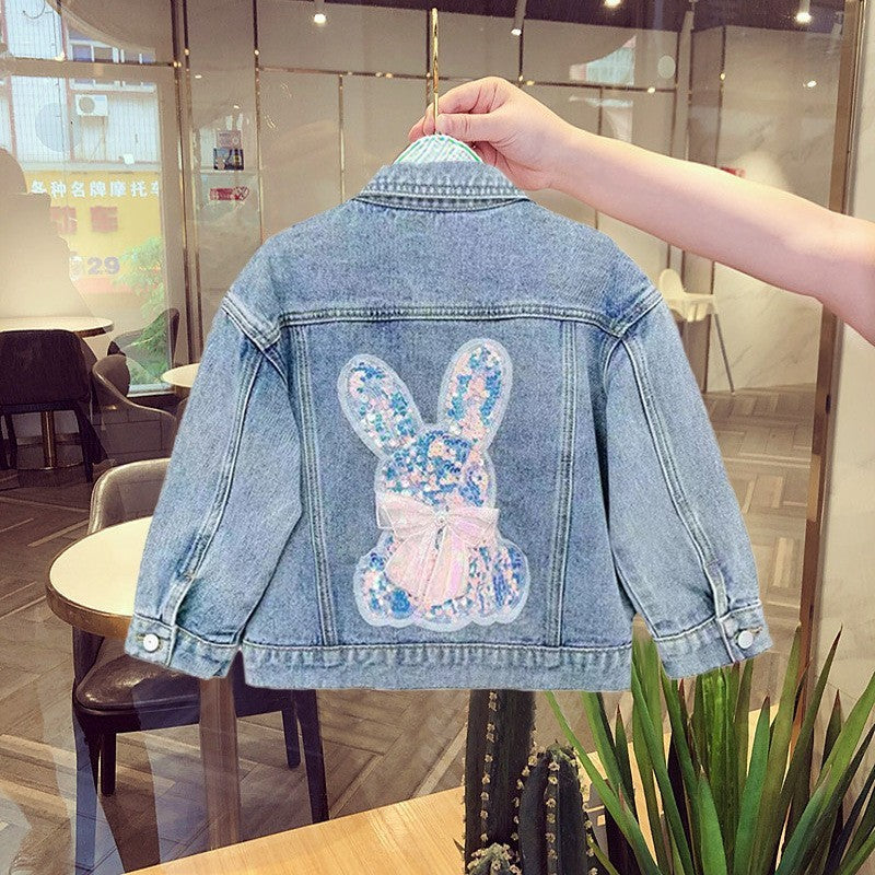 Kitten veste de denim de mode décontractée coréenne
