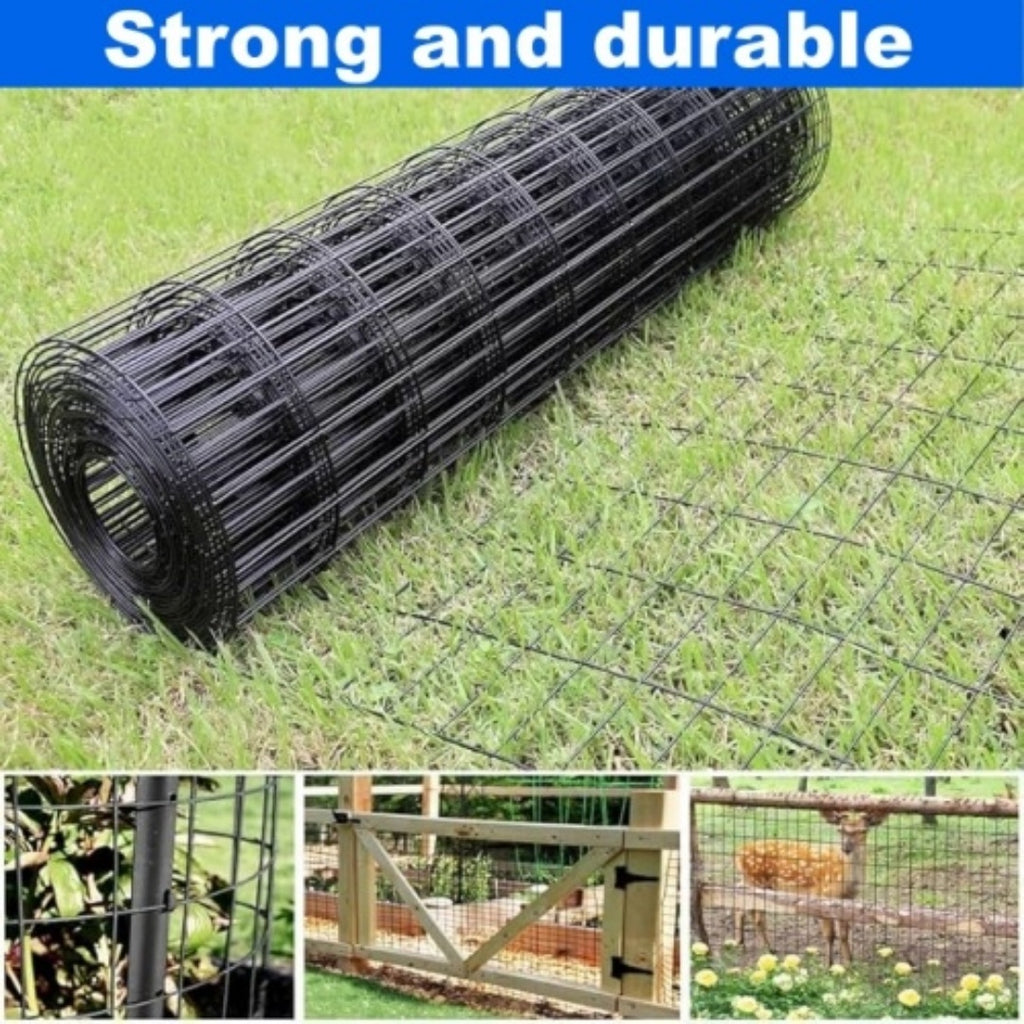 48 INCHx33 FT Mesh métal recouvert de vinyle noir