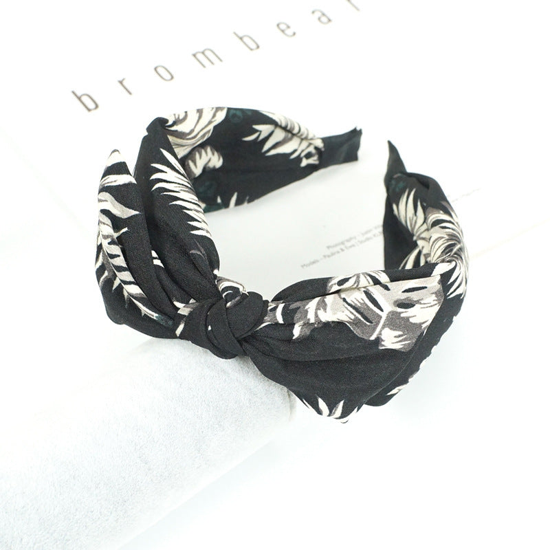 Creative Temperament Print Bandeau noir correspondant à chaque couleur