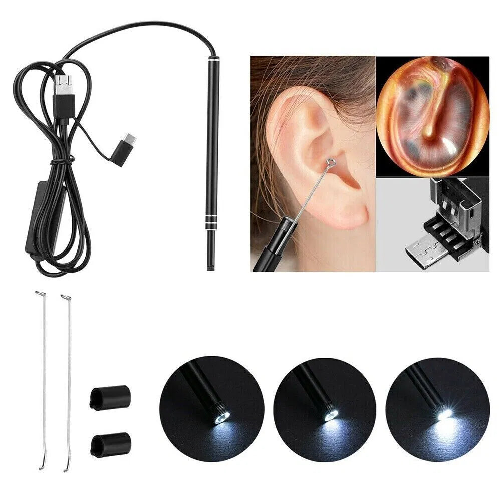 HD LED Endoscope endoscope endoscope appareil photo de cire choix de nettoyage outil de nettoyage Kit de suppression
