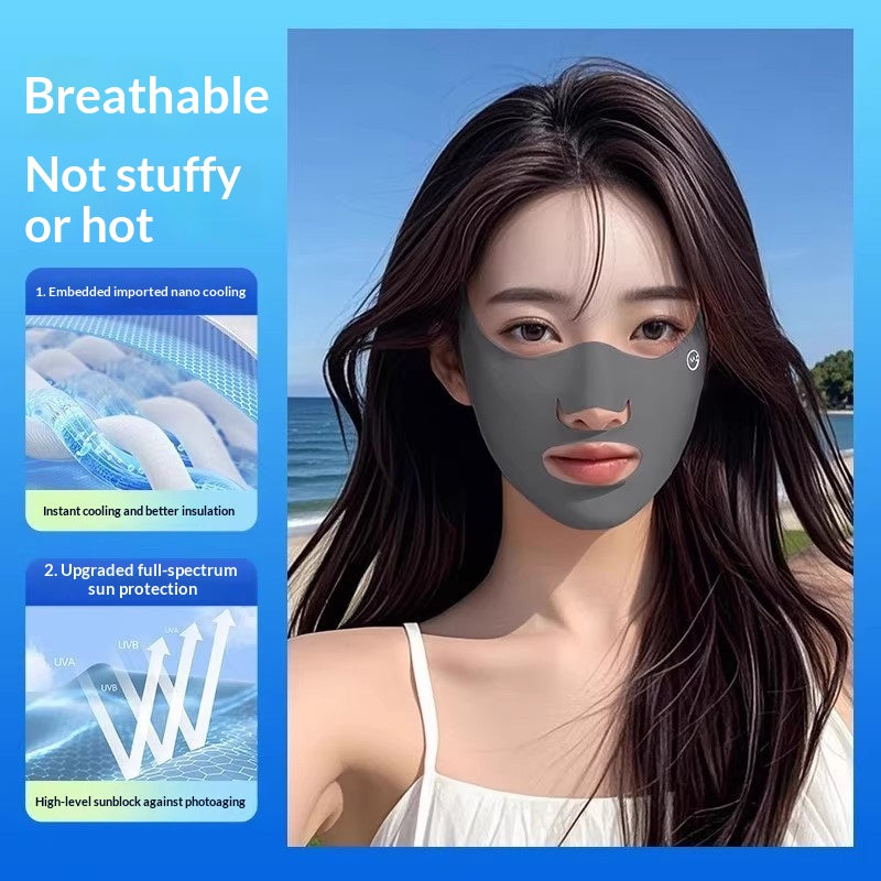 Masque visage protecteur du soleil pour les femmes Protection complète contre les UV